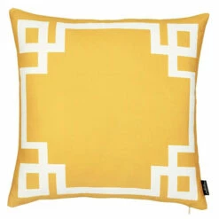 Brand new 👏 Carson Carrington Geometric Yellow And White 18-inch Throw Pillow Cover 👍 -Carson Carrington Sales unnamed file 8950