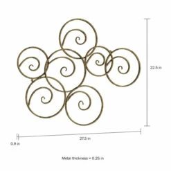 Budget 🌟 Carson Carrington Geometric Scrolled Circles Wall Decor 🥰 -Carson Carrington Sales unnamed file 8967