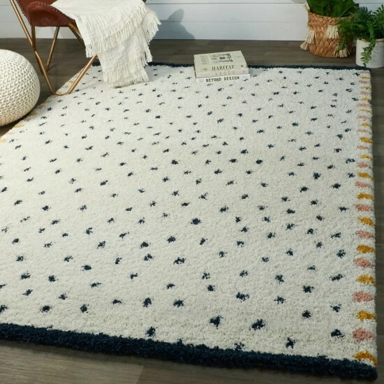 Best deal ๐คฉ Carson Carrington Isleryd Abstract Polka Dot Moroccan Shag Area Rug Navy ๐ 3 Best deal ๐คฉ Carson Carrington Isleryd Abstract Polka Dot Moroccan Shag Area Rug Navy ๐