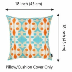 Best Pirce 🥰 Carson Carrington Ikat Grey Blue 18-inch Printed Throw Pillow Cover 🔥 -Carson Carrington Sales unnamed file 9138