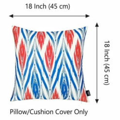 Deals ❤️ Carson Carrington Geometric Red Ikat 18-inch Printed Throw Pillow Cover ✨ -Carson Carrington Sales unnamed file 9157
