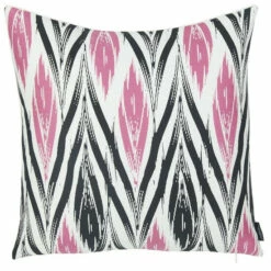 Promo 🤩 Carson Carrington Geometric Pink Ikat 18-inch Printed Throw Pillow Cover 👏 -Carson Carrington Sales unnamed file 9160