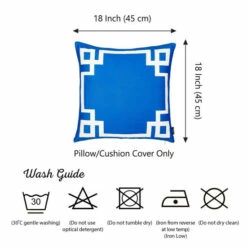 Deals 🧨 Carson Carrington Geometric Blue And White 18-inch Throw Pillow Cover ⭐ -Carson Carrington Sales unnamed file 9174