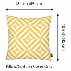 Wholesale 🎉 Carson Carrington Geometric Yellow Diagram 18-inch Throw Pillow Cover ❤️ -Carson Carrington Sales unnamed file 9191
