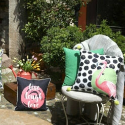 Outlet 🤩 Carson Carrington Tropical Flamingo Love 18-inch Throw Pillow Cover 🎁 -Carson Carrington Sales unnamed file 9220