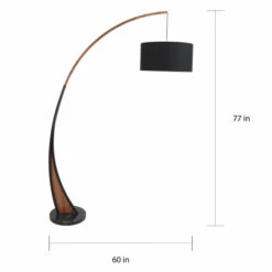 Brand new 🛒 Carson Carrington Fagersta Walnut Wood/ Marble Floor Lamp 👏 -Carson Carrington Sales unnamed file 998